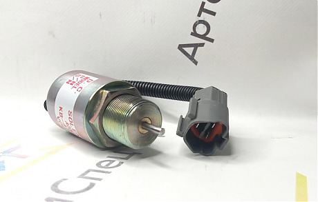 KB4733 (12V) Соленоид остановки двигателя Mitsubishi S4L S3L L3E. Фото 1